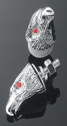 Highway Hawk - Highway Hawk Eagle Head Nuts - M6 - Chrome - HH-03-105