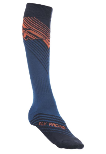 Fly Racing - Fly Racing MX Youth Socks - Thin - 350-0431Y - Orange/Blue/Black - X-Small
