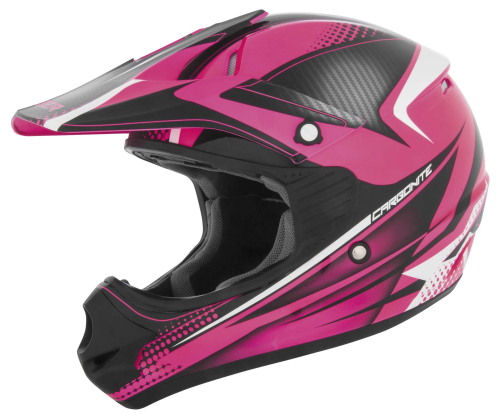 Cyber Helmets - Cyber Helmets UX-23 Carbonite Helmet - 640220 - Pink/Black - Medium
