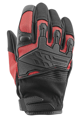 Speed & Strength - Speed & Strength Backlash Womens Leather-Mesh Gloves - 872973 - Red - Medium