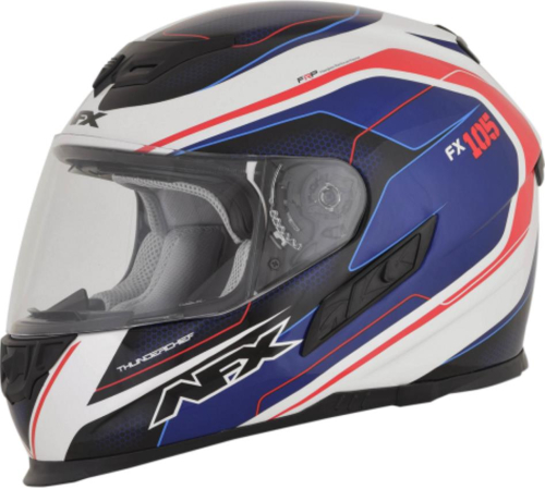 AFX - AFX FX-105 Thunder Chief Helmet - 01019747 - Red/White/Blue - X-Large
