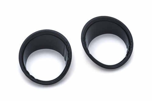 Kuryakyn - Kuryakyn Tri-Line Fuel and Voltage Gauge Bezel - Black - 6927