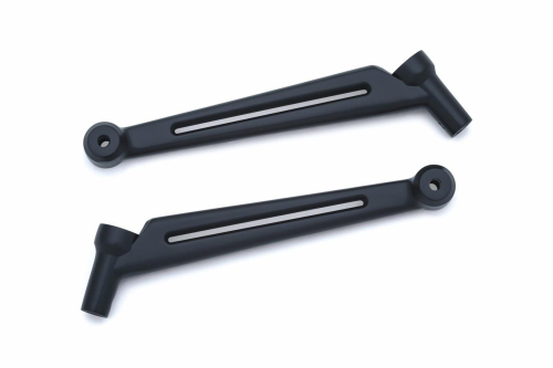Kuryakyn - Kuryakyn Heavy Industry Mirror Stems for Heavy Industry Mirrors - Satin Black - 1777