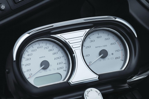 Kuryakyn - Kuryakyn Tri-Line Speedo and Tack Accents - Chrome - 6926