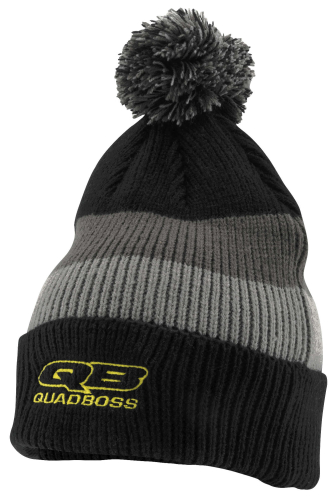 QuadBoss - QuadBoss Toboggan - DT-627 - Black/Gray - OSFM