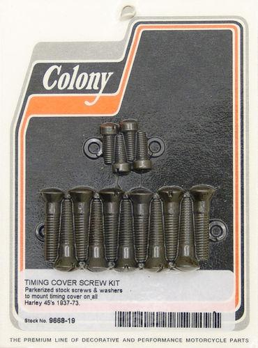 Colony - Colony Cam Cover Screw Kit - Slotted Parkerized - 9668-19