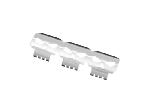 Highway Hawk - Highway Hawk Skull Style Heat Shield - 60mm Pipe Size - Chrome - HH-65-558