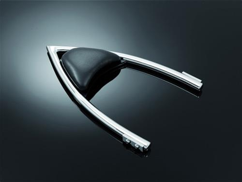 Highway Hawk - Highway Hawk Sissy Bar Backrest - Arch - Chrome - HH-52-9000