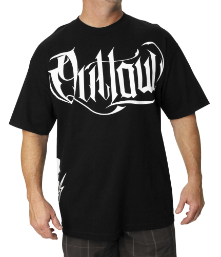 Outlaw Threadz - Outlaw Threadz Script T-Shirt - MT91-LG - Black - Large