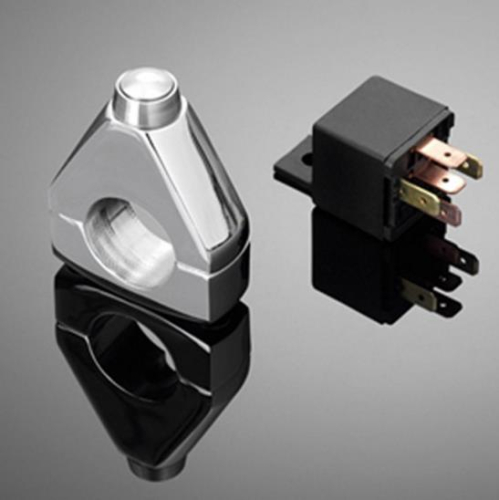 Highway Hawk - Highway Hawk Universal Push Button for 1in. Handlebar - HH-69-295