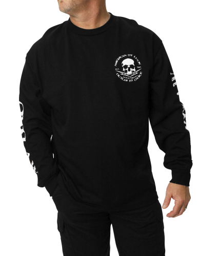 Outlaw Threadz - Outlaw Threadz Outlaw Long Sleeve T-Shirt - MLS16-LG - Black - Large