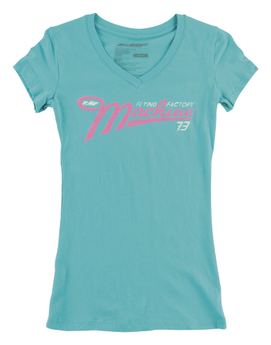 FMF Racing - FMF Racing Hatch Womens V-Neck T-Shirt - HO6418902- MNT-LG - Mint - Large