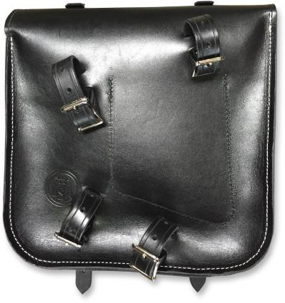 Nash Motorcycle Company - Nash Motorcycle Company Original Sancho Bag - Black w/ Nickel Hardware - OGSBBLN