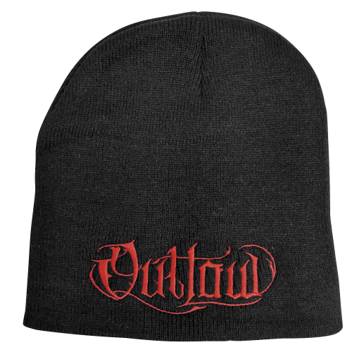 Outlaw Threadz - Outlaw Threadz Script Womens Beanie - SB03 - Black/Red - OSFM