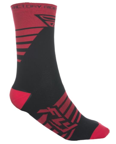 Fly Racing - Fly Racing Factory Rider Socks - 350-0352S - Red/Black - Sm-Md