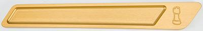 Rooke Customs - Rooke Customs Saddlebag Latch Inserts - Gold - R-BLI14-T6
