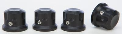 Rooke Customs - Rooke Customs Headbolt Covers - Black - R-HBC01-RB