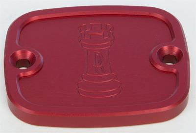 Rooke Customs - Rooke Customs Front Master Cylinder Cover - Red - R-C122-T7