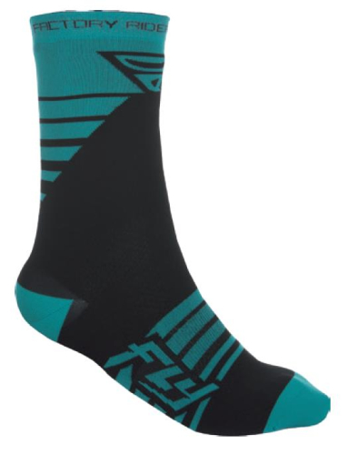 Fly Racing - Fly Racing Factory Rider Socks - 350-0358S - Teal/Black - Sm-Md