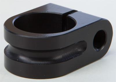 Rooke Customs - Rooke Customs 1in. Milled Mirror Mount - Black - R-MM100-MB