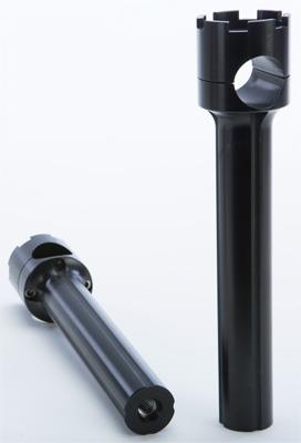 Rooke Customs - Rooke Customs 1-1/8in. Narrow Base Risers - 8in. - Black - R-HR2248-B