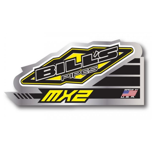 Bills Pipes - Bills Pipes MX2 Silencer Decal - 40-MX2