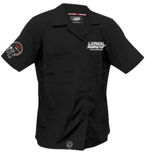 Lethal Threat - Lethal Threat No Regrets Work Shirt - FE50166-3XL - Black - 3XL