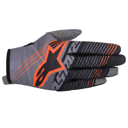 Alpinestars - Alpinestars Radar Tracker Gloves - 35619179142X - Dark Gray/Black/Orange Fluo - 2XL