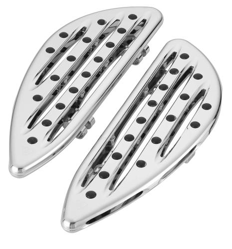 Arlen Ness - Arlen Ness Deep Cut Driver Floorboards - Chrome - V-2900