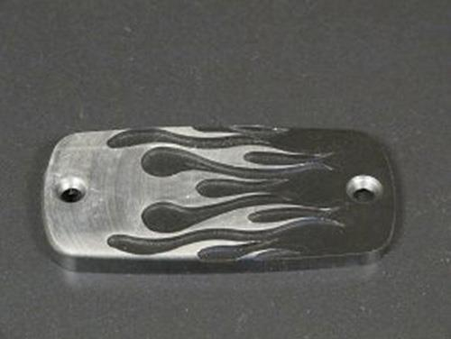 Highway Hawk - Highway Hawk Master Cylinder Cover - Flame - HH-453-031