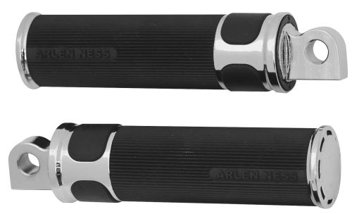 Arlen Ness - Arlen Ness Fusion Series Footpegs - Slot Track - Chrome - V-1340