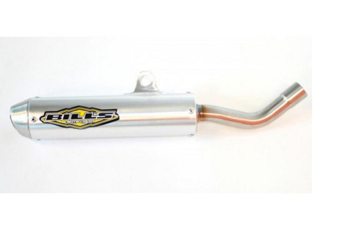 Bills Pipes - Bills Pipes 2-Stroke MX2 Series Silencer - Brushed Aluminum - YS-82