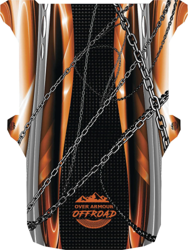 Over Armour Offroad - Over Armour Offroad Polycarbonate Roof Top - Orange Chain - PO-RZR4PRINT-OC
