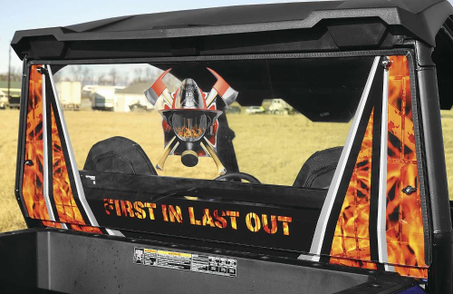 Over Armour Offroad - Over Armour Offroad Rear Panel Window - Orange Fire - PO-GENBACK-OF