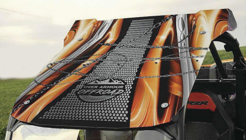 Over Armour Offroad - Over Armour Offroad Polycarbonate Roof Top - Orange Chain - PO-14RZRPRINT-OC