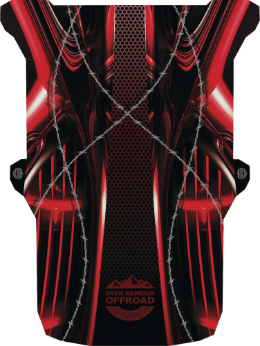 Over Armour Offroad - Over Armour Offroad Polycarbonate Roof Top - Red Wire - PO-RZR4PRINT-RW