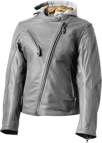 RSD - RSD Mia Womens Leather Jacket - 0801-1295-5155 - Gunmetal - X-Large