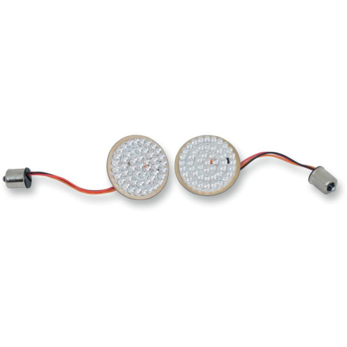 Drag Specialties - Drag Specialties Front Dual Ring Bullet Style Turn Signal Inserts - 2020-1755
