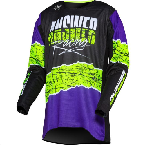 Answer - Answer Trinity Pro Glo Limited Edition Jersey - 0409-0960-8056 - Purple/Hyper Acid/Black - 2XL