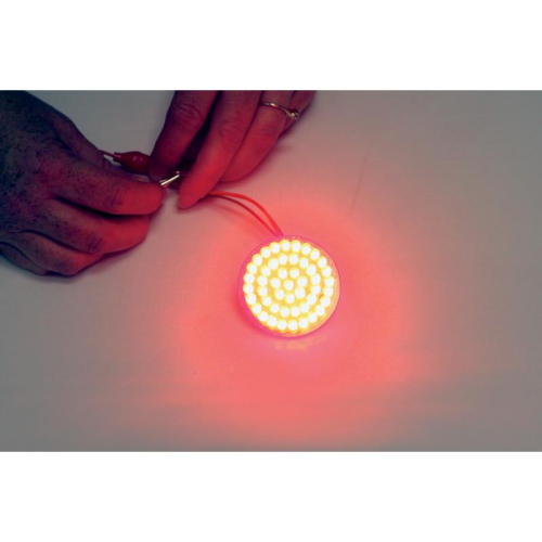 Drag Specialties - Drag Specialties LED Inserts for Bullet Style Turn Signals with 1156 Contact Base - Red - 2020-1759