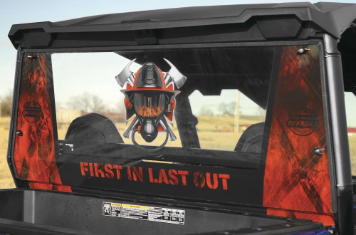 Over Armour Offroad - Over Armour Offroad Rear Panel Window - Red Fire - PO-GENBACK-RF