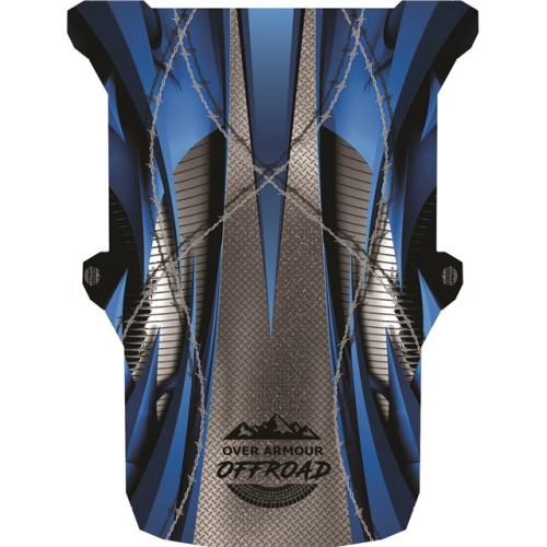 Over Armour Offroad - Over Armour Offroad Polycarbonate Roof Top - Blue - PO-RZR4PRINT-BL