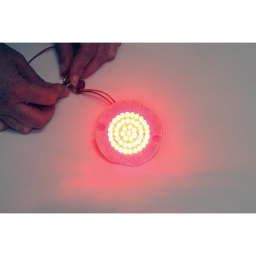 Drag Specialties - Drag Specialties LED Inserts for Flat Style Turn Signals with 1156 Contact Base - Red - 2020-1760