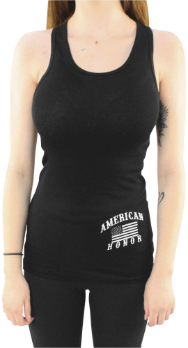 Outlaw Threadz - Outlaw Threadz American Honor Womens Tank - WTT58-W2XL - Black - 2XL