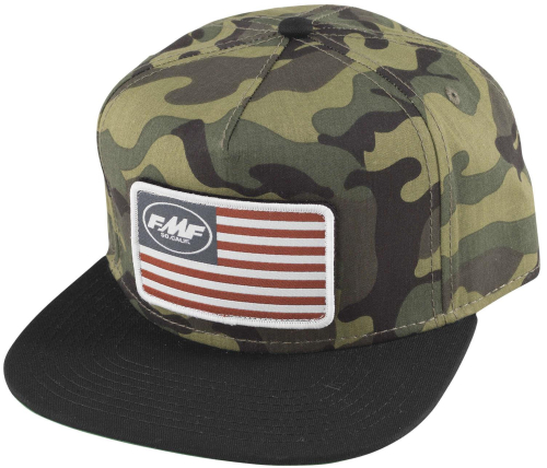 FMF Racing - FMF Racing Stars and Bars Patch Youth Hat - SP9296900-MRN - Camo - OSFA