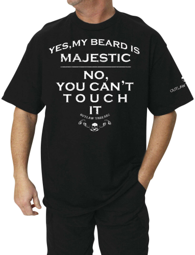 Outlaw Threadz - Outlaw Threadz Majestic Tee - MT148-2XL - Black - 2XL