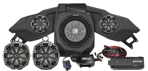 SSV Works - SSV Works Plug and Play 5 Speaker Kicker Kit with 8in. Pods - 220-RZ5-Q5XK2