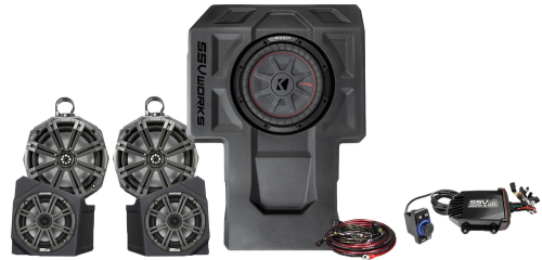 SSV Works - SSV Works Plug and Play 5 Speaker Kicker Kit with 8in. Pods - 220-KX-Q5XK2