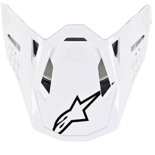 Alpinestars - Alpinestars Visor for S-M8 Supertech Helmets - Gloss White - 8982020-2180