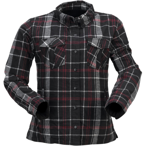 Z1R - Z1R Timberella Flannel Womens Shirt - 2840-0170 - Black/White - 1W